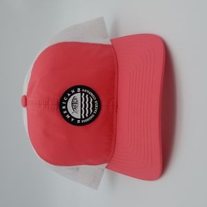 American Fishing Tackle Company Trucker Hat in Bright Coral Adjustable Sizing
